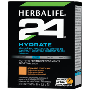 Herbalife24 Hydrate Băutură cu Electroliți Portocale 20 Pliculețe