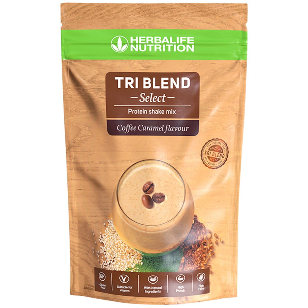 Tri Blend Select Shake Mix Proteic Vegan Coffee Caramel 600g